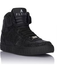 Philipp Plein - High Top Sneakers Carson Monogram Strass - Lyst