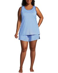 Lands' End - Cooling 3 Piece Pajama Set - Lyst