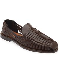 Brunello Cucinelli - Woven Leather Sandal - Lyst