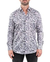 Maceoo - Fibonacci Birch Contemporary Fit Button-Up Shirt - Lyst