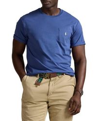 Polo Ralph Lauren - Big & Tall Classic Fit Jersey Crewneck Pocket Tee - Lyst