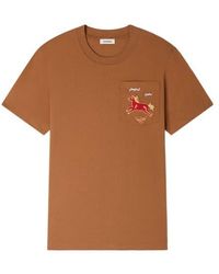 Sandro - Embroidered Horse Cotton T-Shirt - Lyst