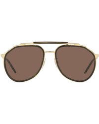 Dolce & Gabbana - 57mm Aviator Sunglasses - Lyst