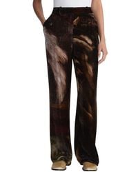 Lafayette 148 New York - X Save Venice Gates High Waist Velvet Straight Leg Pants - Lyst