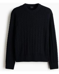 H&M - Regular Fit Cable-Knit Jumper - Lyst