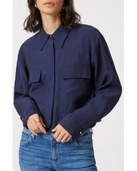 Mavi - Crop Button-Up Shirt - Lyst