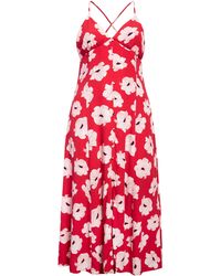 botanical print maxi dress leith