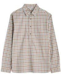 Seasalt Cornwall - Take Root Check Organic Cotton Button-Up Popover Shirt - Lyst