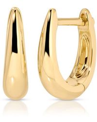 EF Collection - Mini Maeve Huggie Hoop Earrings - Lyst
