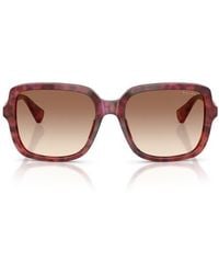 Ralph - 56Mm Gradient Square Sunglasses - Lyst