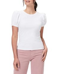 PAIGE - Matcha Puff Sleeve T-shirt - Lyst