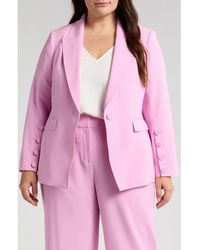 Tahari - One-Button Blazer - Lyst