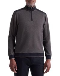 Bugatchi - Mélange Quarter Zip Top - Lyst
