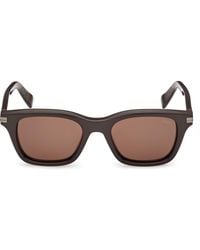 ZEGNA - 54Mm Rectangular Sunglasses - Lyst