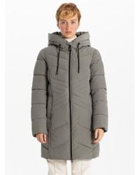 Point Zero - Star-Stitch Chic Long Puffer Jacket - Lyst