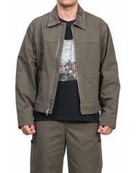 Alpha Style - Blun Zip-Up Work Jacket - Lyst