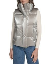 Levi's - Regular Stand Collar Puffer Vest Jacket - Lyst