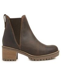 Celtic & Co. - Block Heel Chelsea Boot - Lyst