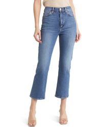 RE/DONE - '70s High Waist Ankle Bootcut Jeans - Lyst