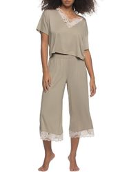 Felina - Amelie Crop Pajamas - Lyst