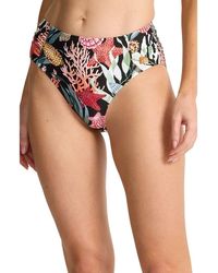 Tommy Bahama - Shell Sands Shirred Upf 50+ Bikini Bottoms - Lyst