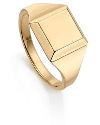 Monica Vinader - Signature Signet Ring - Lyst