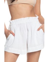 Roxy - What A Vibe Cotton Shorts - Lyst