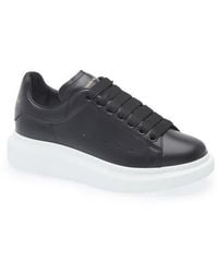 McQueen - Oversized Leather Platform Sneakers - Lyst