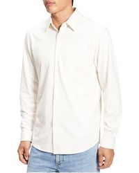 Theory - Irving Structure Knit Button-Up Shirt - Lyst
