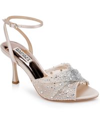 Badgley Mischka - Cameryn Embellished Ankle Strap Sandal - Lyst