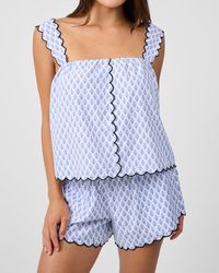 WeWoreWhat - Scallop Button Front Tank Top - Lyst