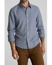 UNTUCKit - Veneto Regular Fit Textured Wrinkle Free Cotton Button-Down Shirt - Lyst