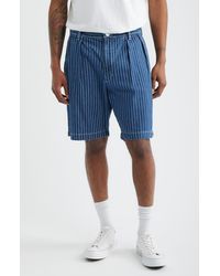 Service Works - Part Timer Pinstripe Denim Shorts - Lyst