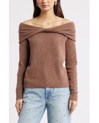 Open Edit - Twisted Collar Sweater - Lyst