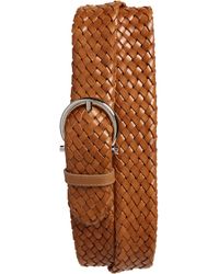 Ferragamo - Gancio Buckle Woven Leather Belt - Lyst