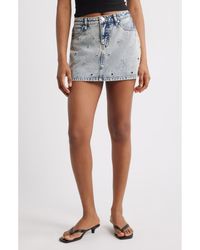 PTCL - Ambar Grommet Denim Miniskirt - Lyst