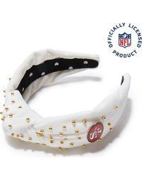 Lele Sadoughi - Sf 49Ers Embellished Knotted Headband - Lyst