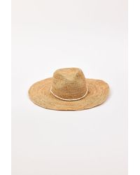 Hat Attack - Raffia Crochet Continental - Lyst