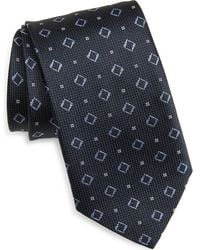 BOSS - Geometric Pattern Silk Tie - Lyst