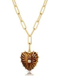 Thatch - Malene Heart Charm Paperclip Pendant Necklace - Lyst