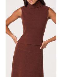 Astr - Sleeveless Turtleneck Sweater - Lyst