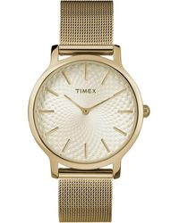 Timex - Transcend Mesh Strap Watch, 34Mm - Lyst
