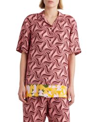 Dries Van Noten - Mixed Print Oversize Camp Shirt - Lyst
