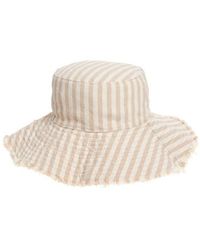 Treasure & Bond - Frayed Edge Stripe Bucket Hat - Lyst