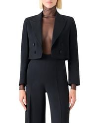 Akris - Short Wool Blend Jacket - Lyst