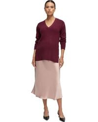 Ingrid & Isabel - Bias Cut Satin Midi Maternity Slip Skirt - Lyst