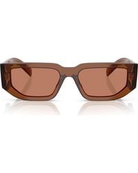 Prada - 56Mm Rectangular Sunglasses - Lyst