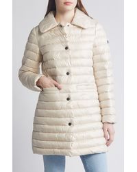 BCBGMAXAZRIA - Paneled Water Resistant Snap Front Walking Puffer Coat - Lyst