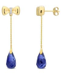 Julianna B - Created Gem & Diamond Dangle Earrings 10K - Lyst