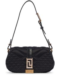 Versace - Mini Greca Goddess Quilted Satin Top Handle Bag - Lyst